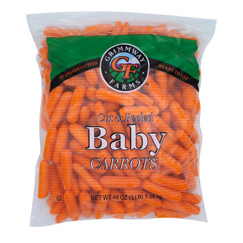 Baby Carrots, Cut and Peeled, 1.36kg