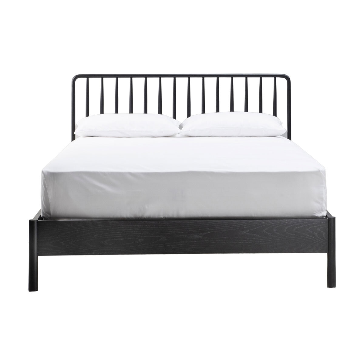 Gallery Wycombe Black Oak Bed Frame, King
