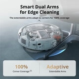 Lifestyle image of DJI ROMO A Robot Vacuum with smart dual arms for edge cleaning