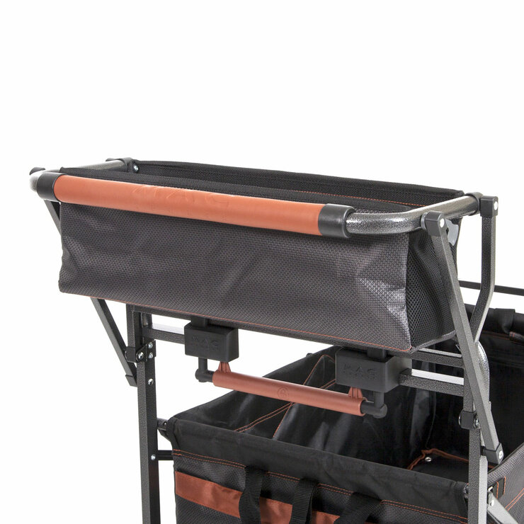 Mac Sports Deluxe Push Pull Folding Wagon with Brakes