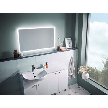 Tavistock Elysium 1000 Back Lit Mirror with Demister and Sensor Control, 100 x 60 x 2.6 cm