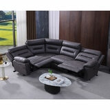 Lucca Grey Fabric Power Reclining Corner Sofa Lucca Grey Fabric Power Reclining Corner Sofa