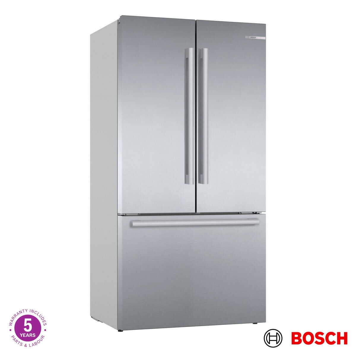 Bosch KFF96PIEP Multi Door Fridge Freezer, E Rated in Silver