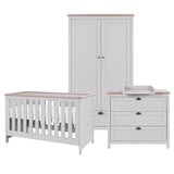 Tutti Bambini Verona Nursery 4 Piece Room Set, Grey