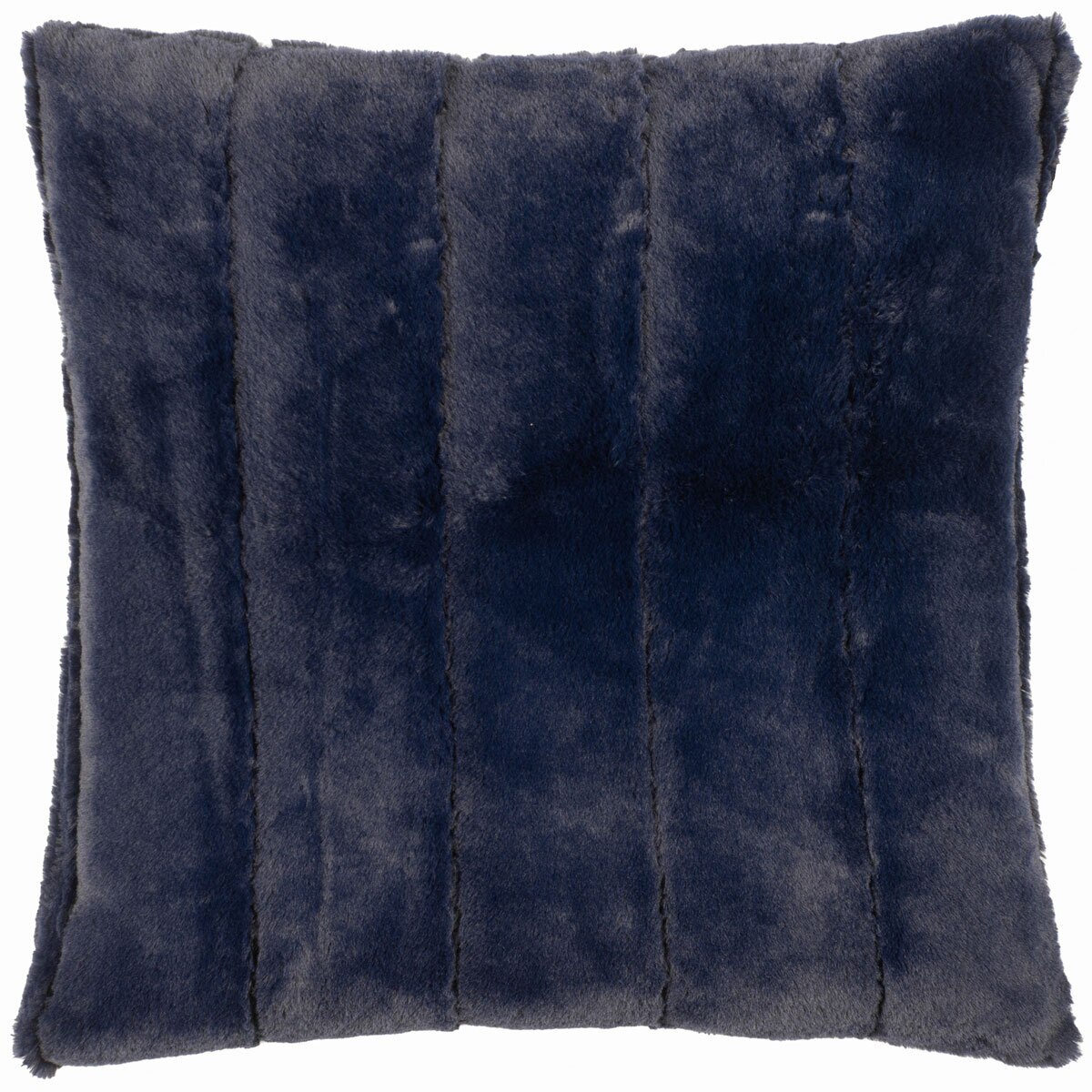 Empress Navy Faux Fur Feather Cushion Costco UK