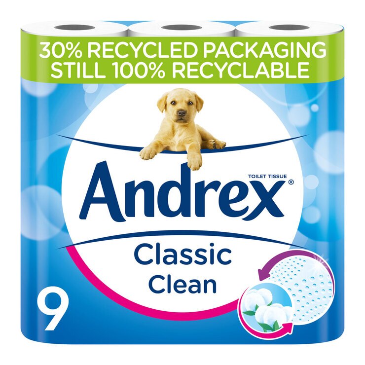 Andrex Classic Clean 2Ply Toilet Tissue, 45 Rolls Costco UK