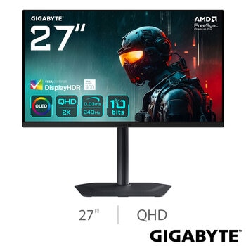 Gigabyte 27 Inch QHD 240Hz OLED Gaming Monitor, MO27Q2