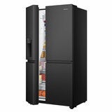 Hisense PureFlat RS818N4TFC, Non Plumbed Side By Side Fridge Freezer, C Rated In Black Hisense PureFlat RS818N4TFC, Non Plumbed Side By Side Fridge Freezer, C Rated In Black
