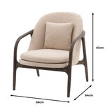 Gallery Alegra Taupe Fabric Armchair