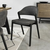 Bentley Designs Camden Peppercorn Grey Fabric Dining Chair, 2 Pack