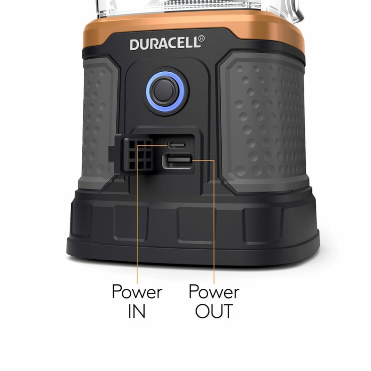 Studio image showing the power in and power out slots
