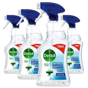 Dettol Antibacterial Surface Cleanser, 4 x 750ml