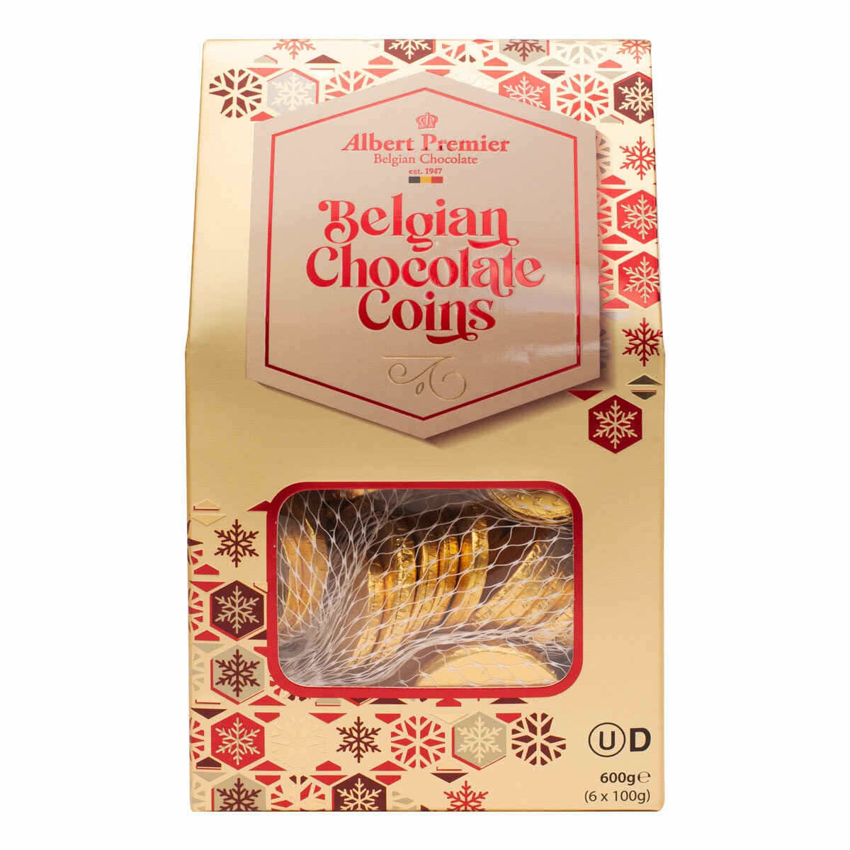 Albert Premier Belgian Chocolate Coins, 600g