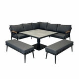 Bramblecrest Antibes 4 Piece Deep Seating Corner Patio Set