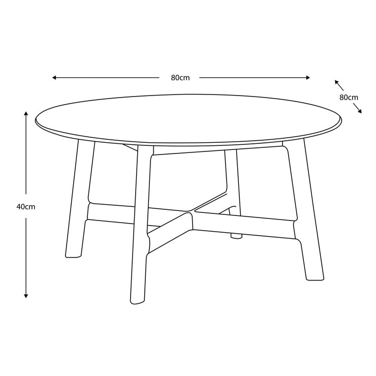 Gallery Madrid Walnut Round Coffee Table