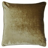 Paoletti Luxe Gold Velvet Feather Fill Cushion 2 Pack, 55 x 55 cm