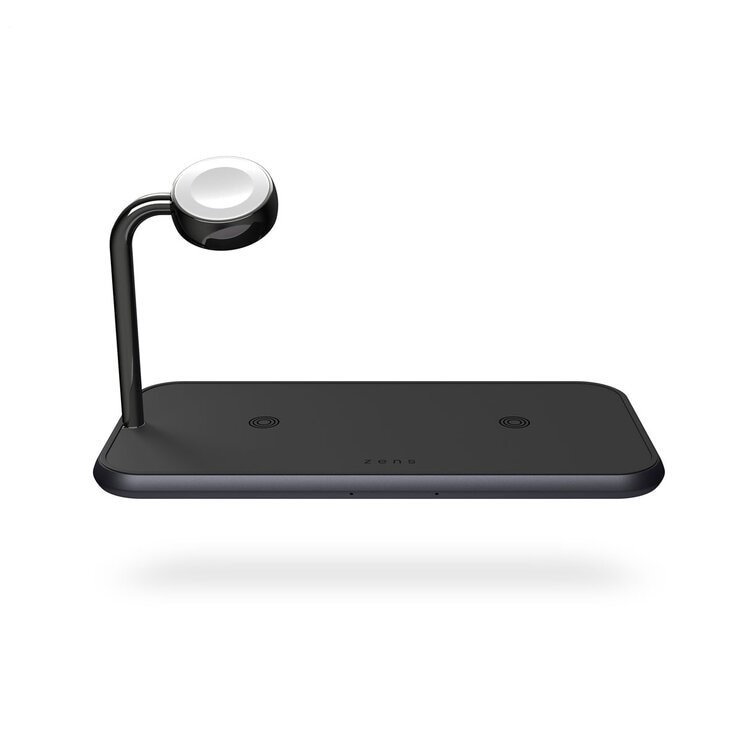 Zens Aluminium Dual and Watch 3 in 1 Wireless Charger - Black Zens Aluminium Dual and Watch 3 in 1 Wireless Charger - Black