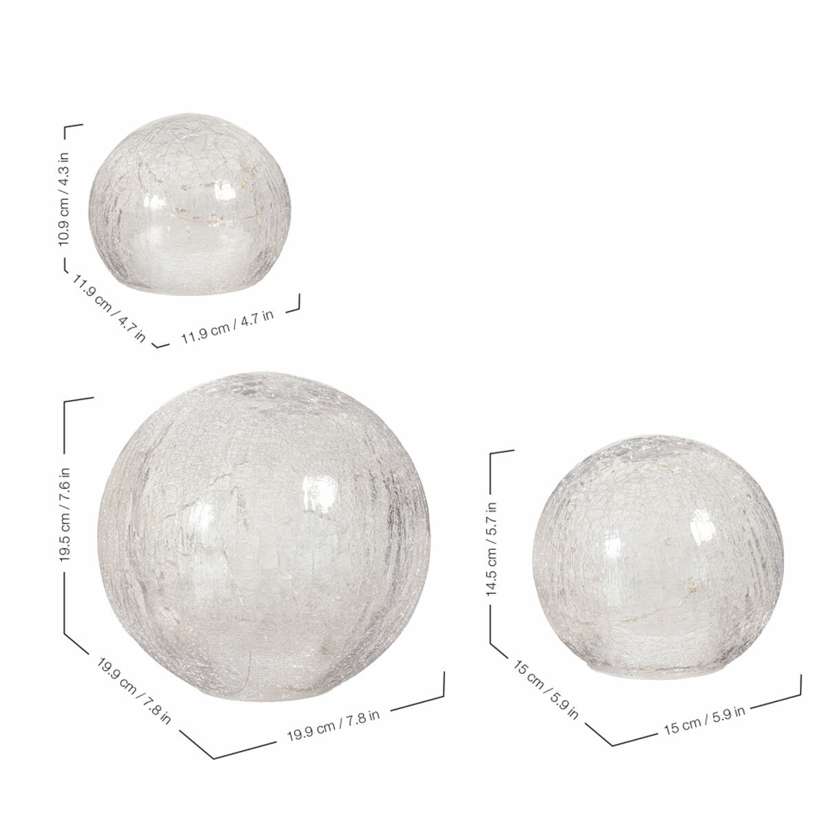 Evergreen LED Light up Sphere or Cube