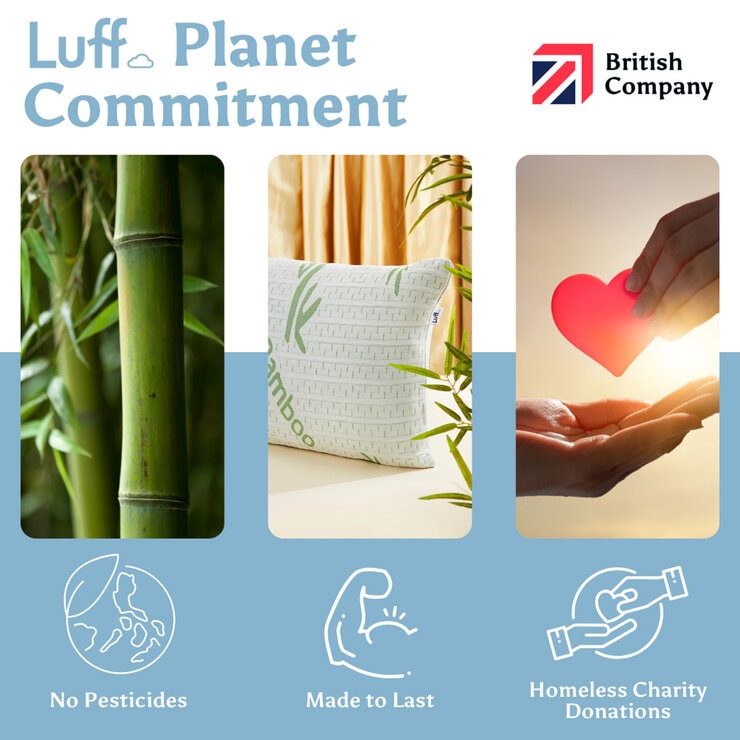 Luff Cambridge Bamboo Memory Foam Pillow