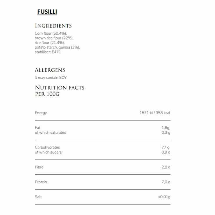 Nutritional Information