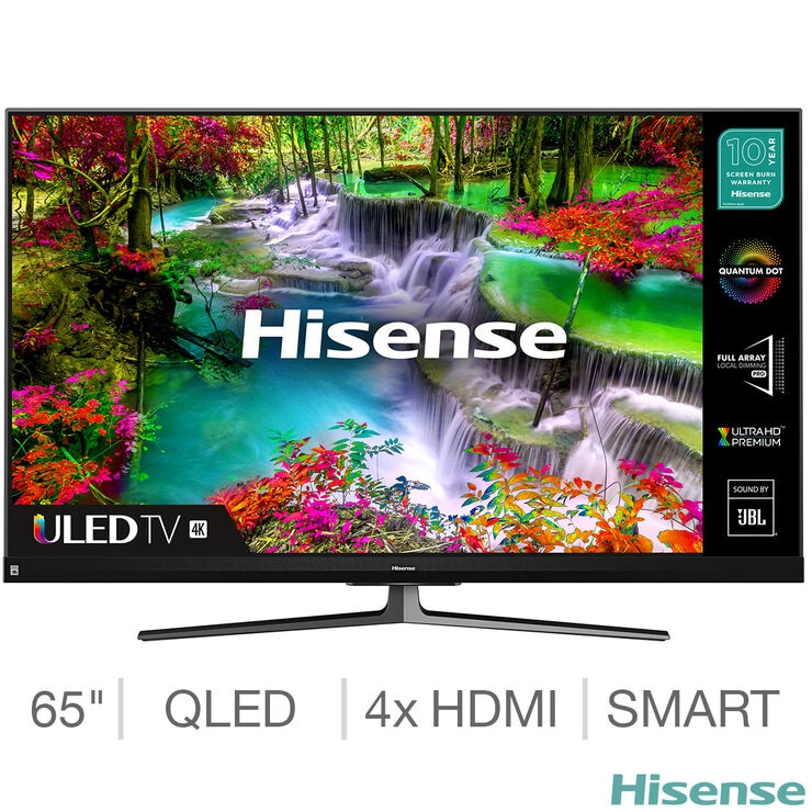 Hisense 65u8qftuk 65 Inch Qled 4k Ultra Hd Smart Tv Costco Uk