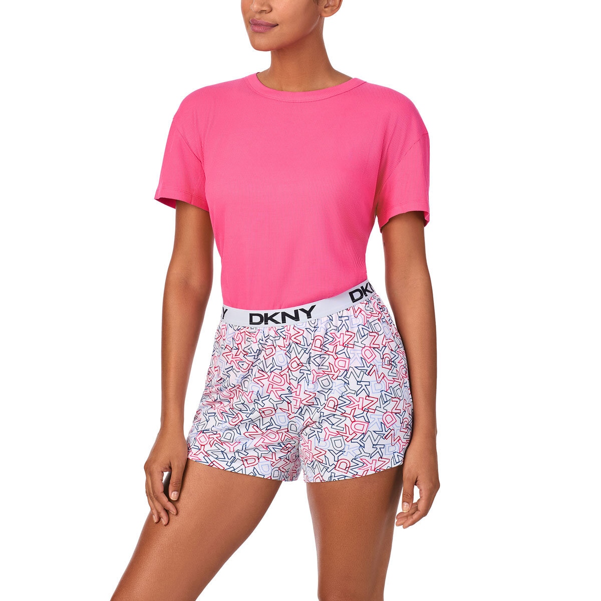 DKNY Ladies Tee & Boxer Pyjama Set