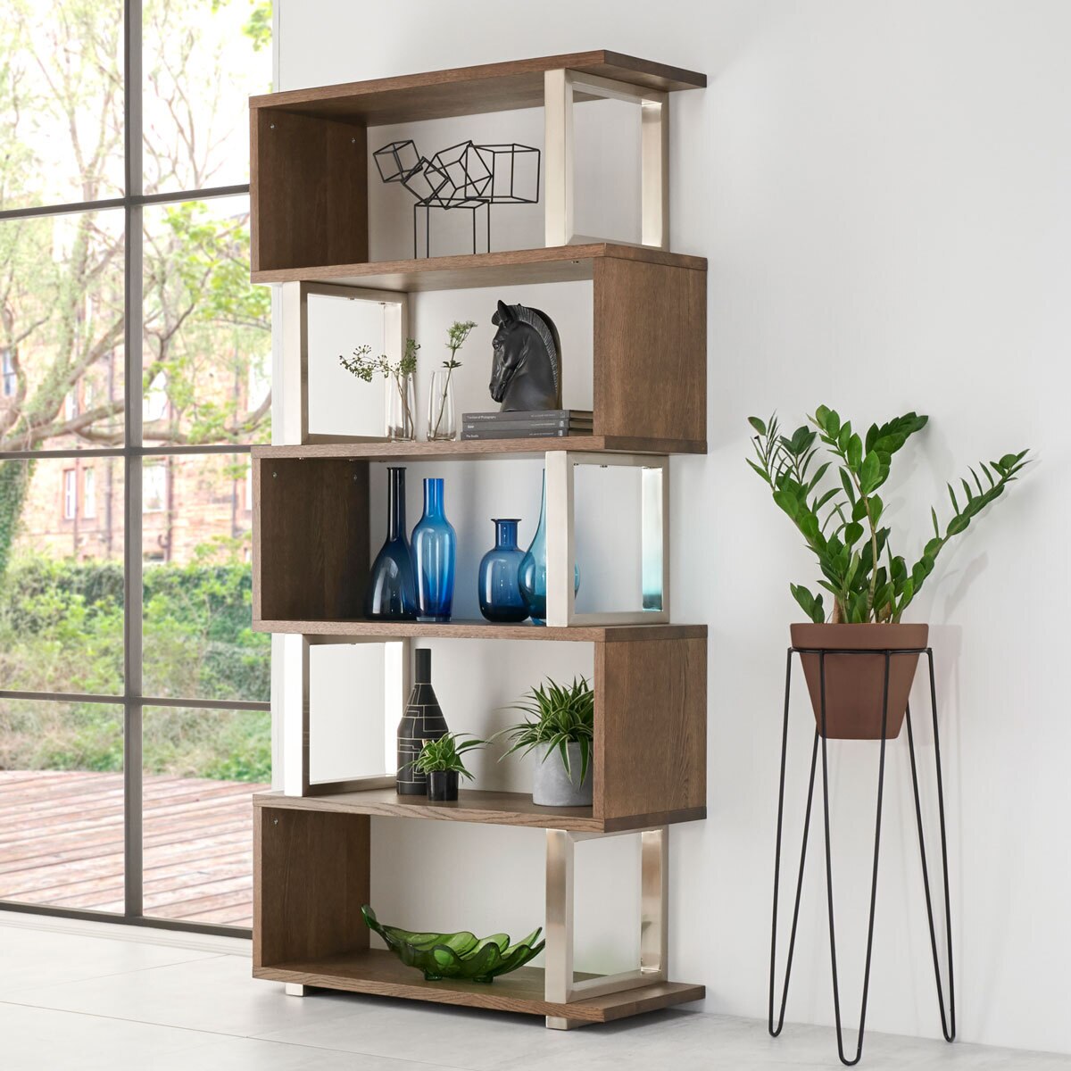 Bentley Designs Tivoli Dark Oak Open Display Bookcase