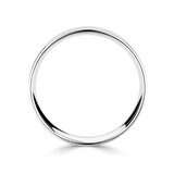 6.0mm Basic Light Court Wedding band. 18ct White Gold