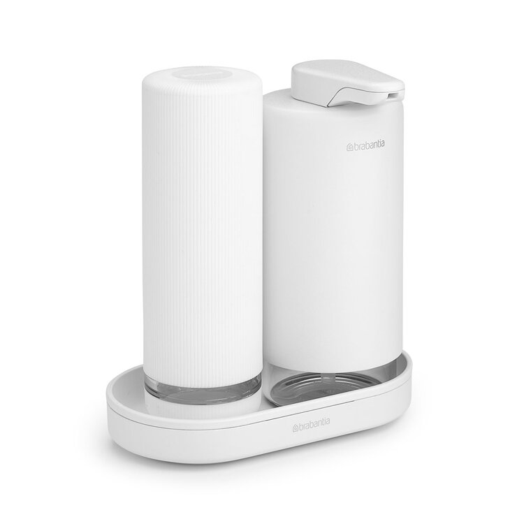 Brabantia 200ml Soap Dispenser Set in White