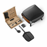 Witt Piccolo Rotante Gas Powered 13" Pizza Oven 5 Piece Bundle in Black
