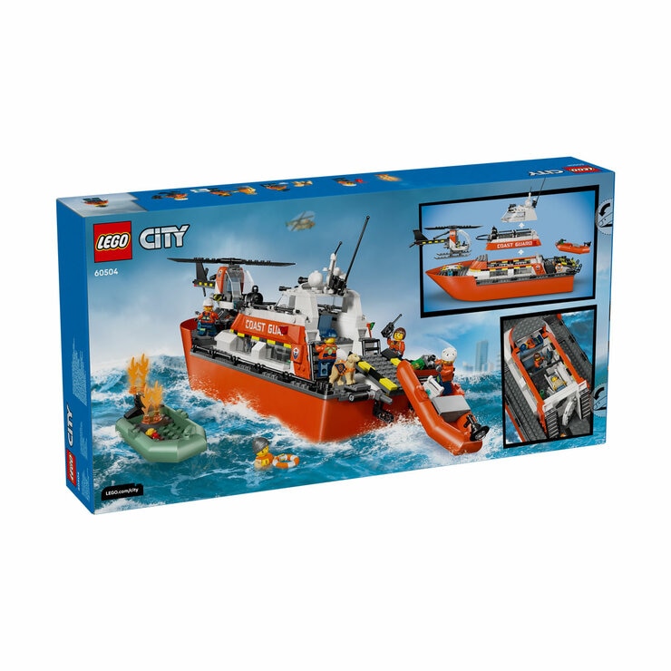 LEGO City Coast Guard Rescue Boat & Helicopter Model 60504 (7+ Years)