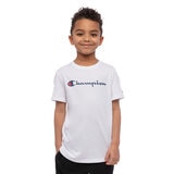 Champion Boy's 2 Pack Short Sleeve T-shirt in White/Shield Blue