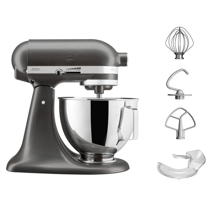 KitchenAid 4.3L Stand Mixer With Pouring Shield In Slate 5KSM95PSBSZ Costco UK