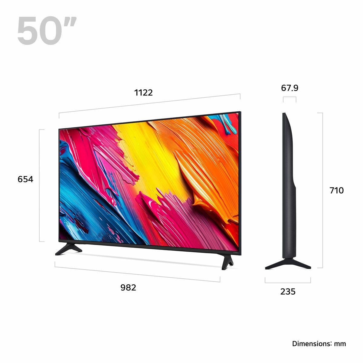 LG 50QNED70A6A 50 Inch QNED 4K Ultra HD Smart TV