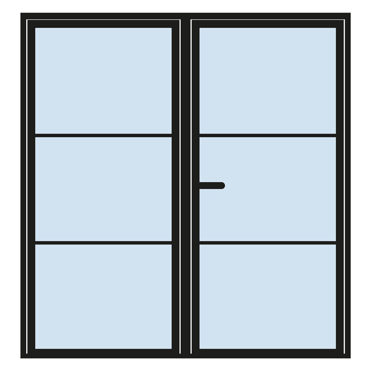 Mustang Heritage Aluminium Internal Double Door Delivery Only