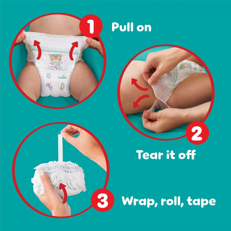 information on pampers baby dry pants size 9