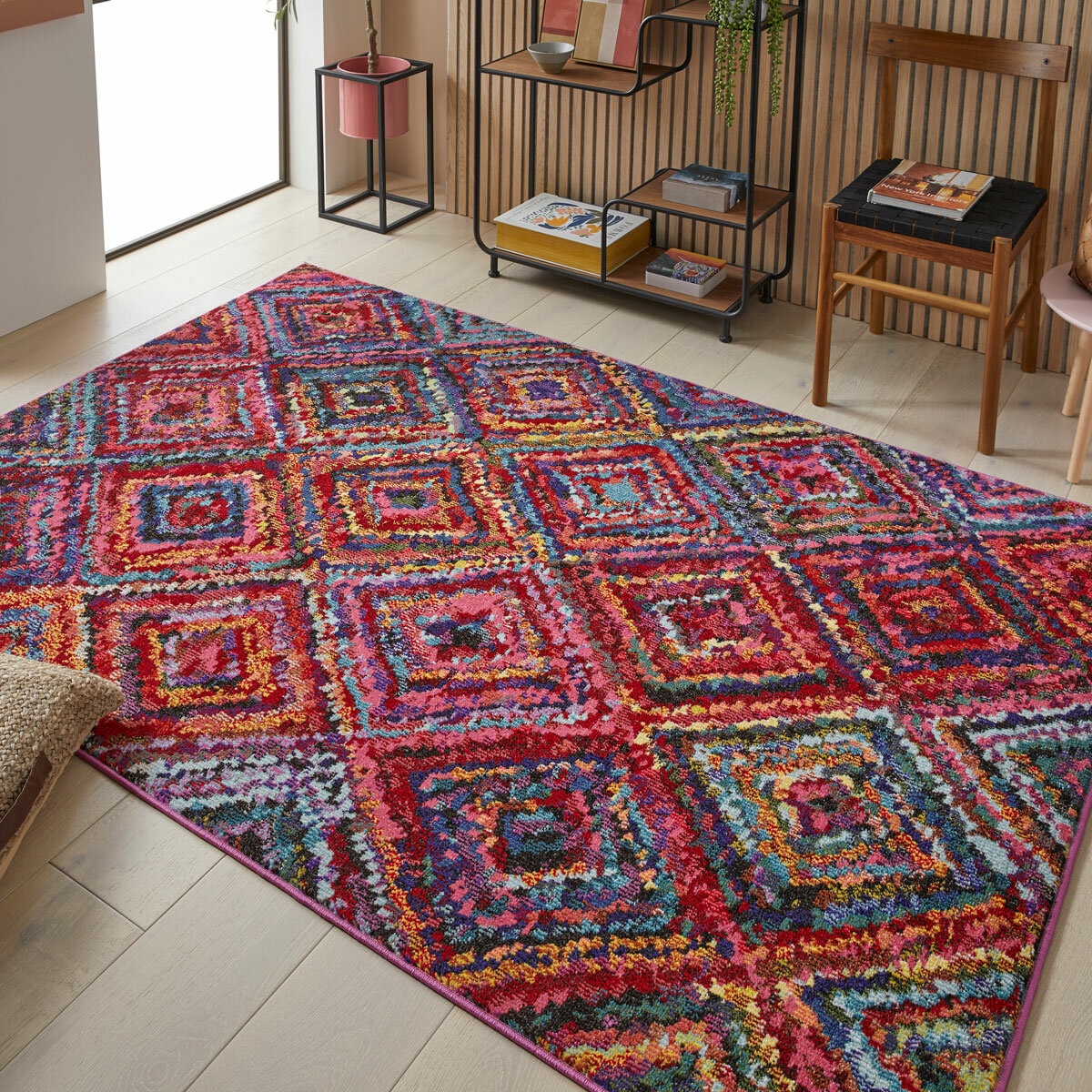 Concept Looms Carnaval Pink Rug in 3 Sizes
