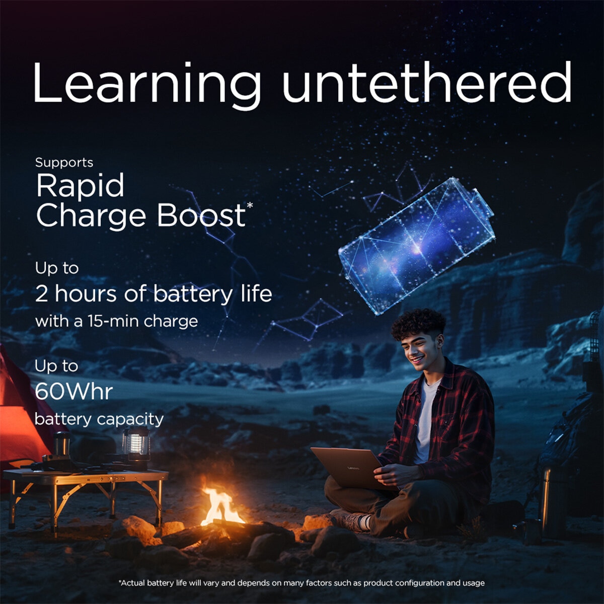 Lenovo IdeaPad Slim 3, Qualcomm Snapdragon X, 16GB 1TB SSD, 15.3 Inch Laptop, 83N6