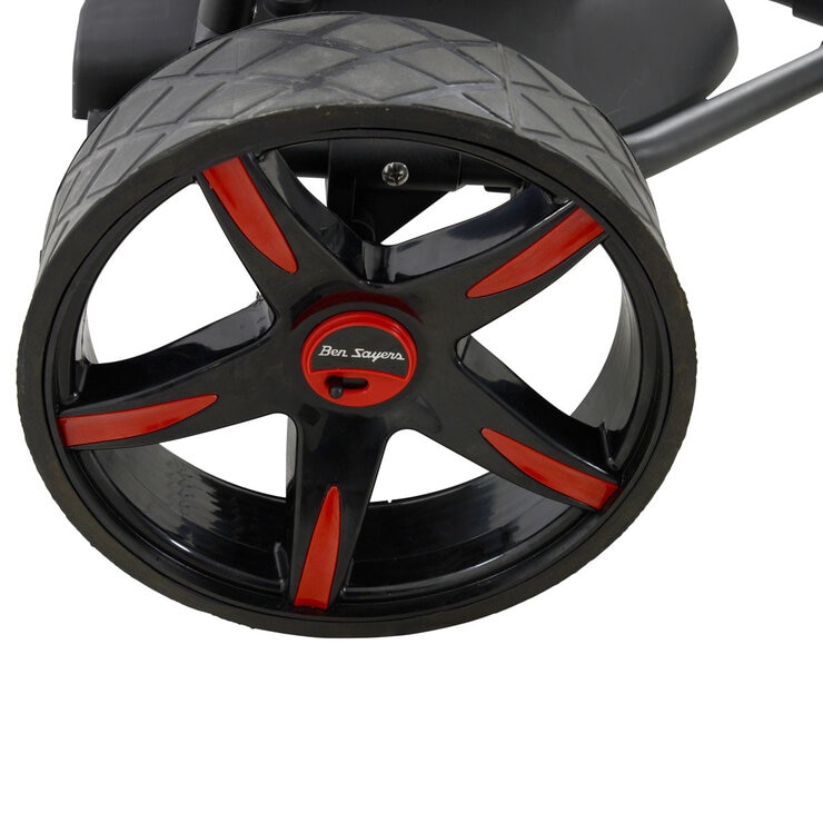 Ben Sayers 18-Hole Electric Golf Trolley in Black and Red