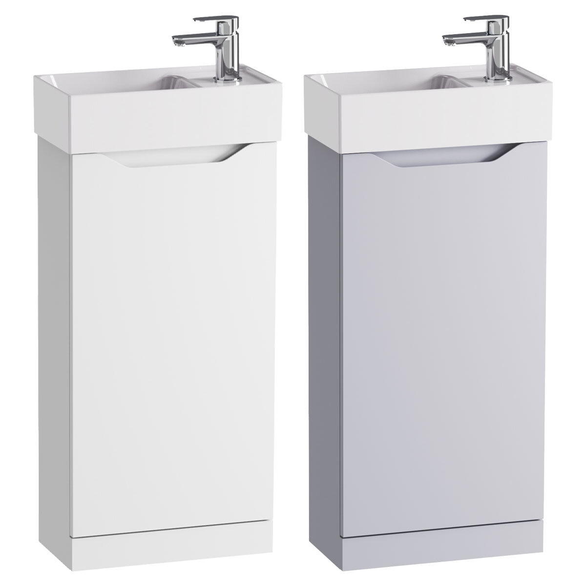 Tavistock Coda Cloakroom Floor Mount With Basin in 2 colours at costco.co.uk