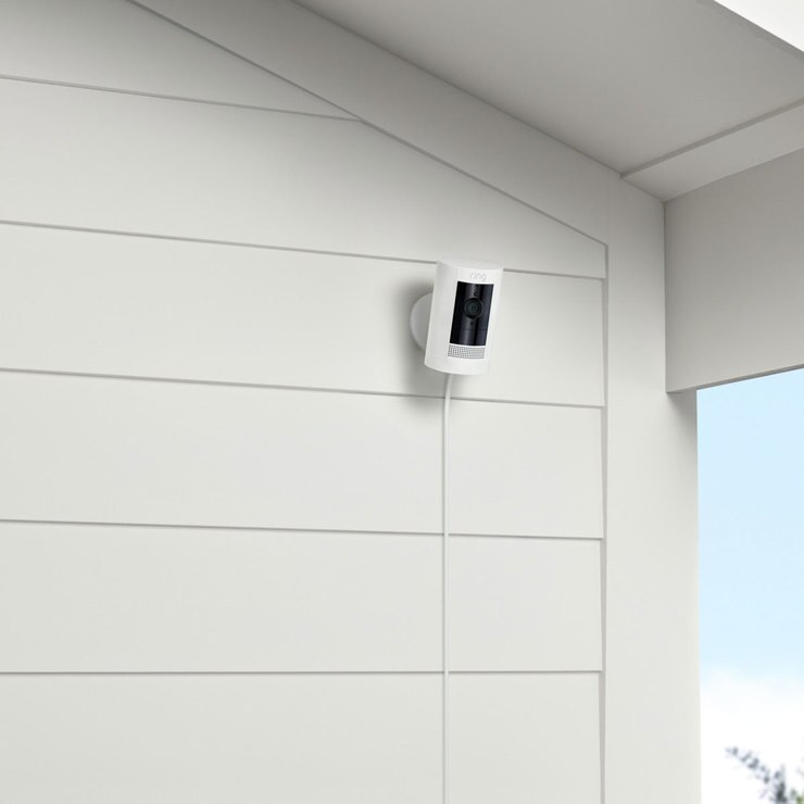 Ring PlugIn Stick Up Cam Duo Pack in White Costco UK