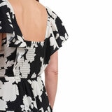 Dalia Ladies Tiered Maxi Dress in Black
