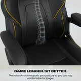 X Rocker Mythos Mid-Back Gaming Chair, Black/Gold