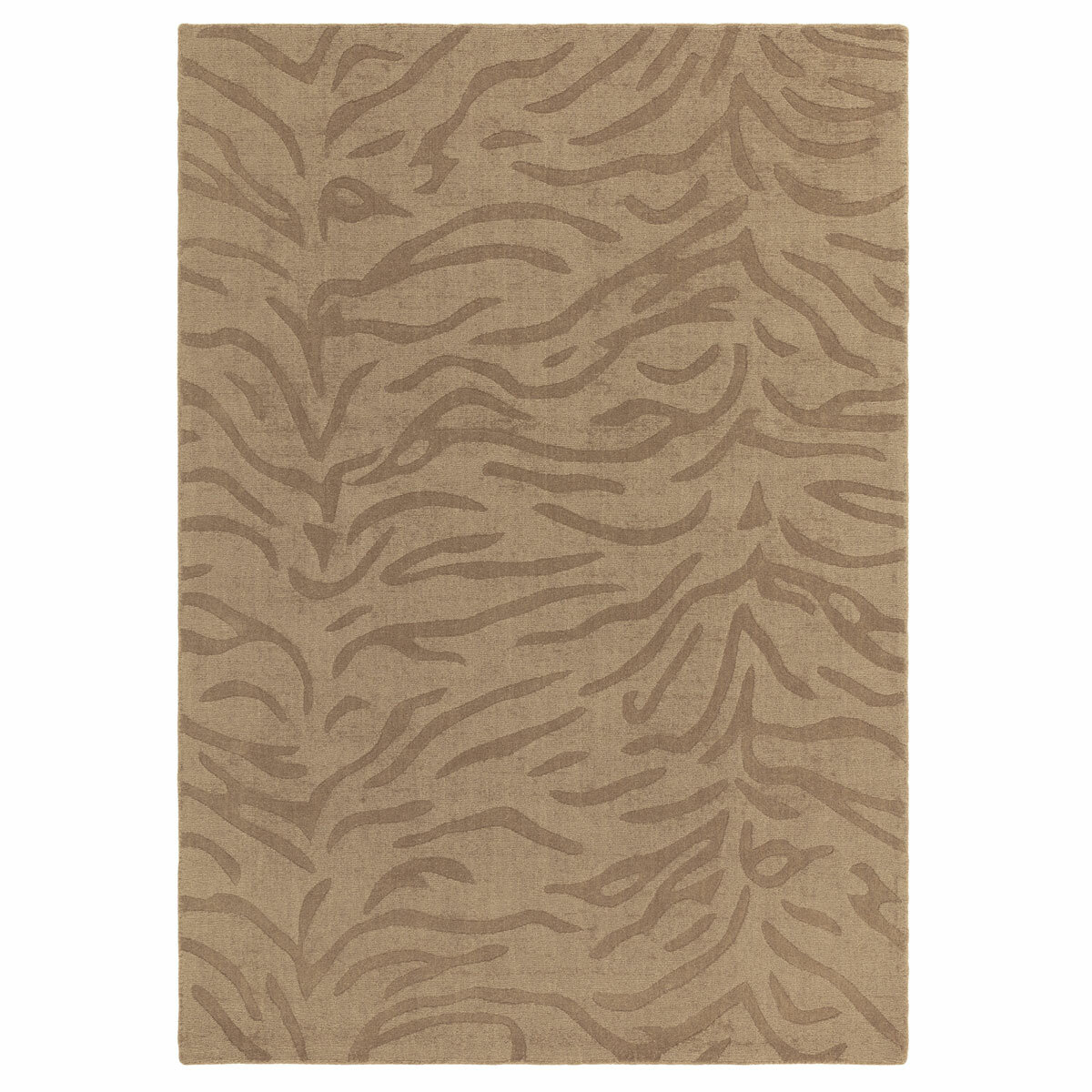 Asiatic Tigra Rug in Mocha Colour with a tiger print pattern Asiatic Tigra Rug in Mocha Colour with a tiger print pattern