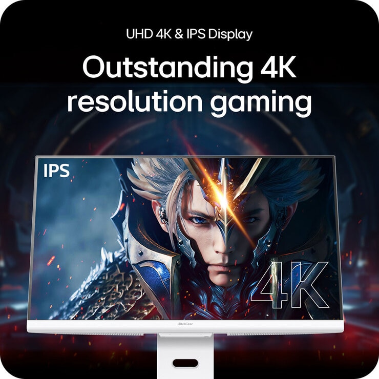 LG UltraGear 32 Inch 4K Ultra HD 144Hz IPS Smart Gaming Monitor, 32G810SA-W