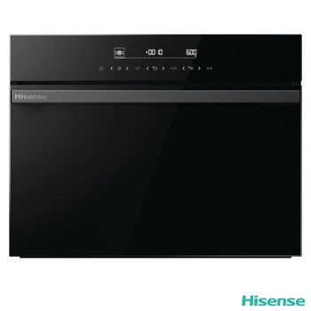 Hisense Hi6 BlackLine BIM45342ADBGUK Built-In Electric Single Oven with Microwave, in Black