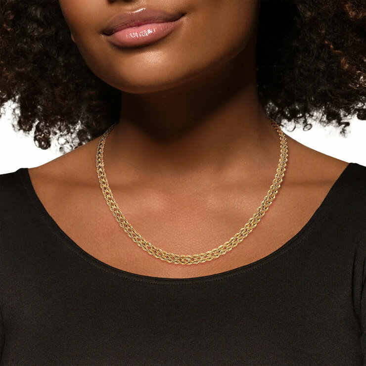 Double Rope Necklace, 14ct Yellow Gold