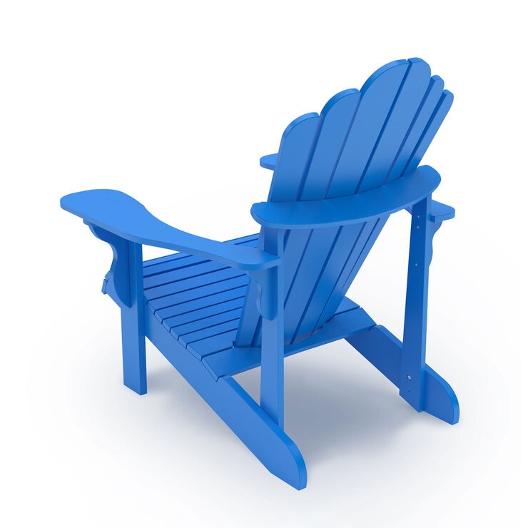 Leisure Line Adirondack Faux Wood Garden Chair in Blue