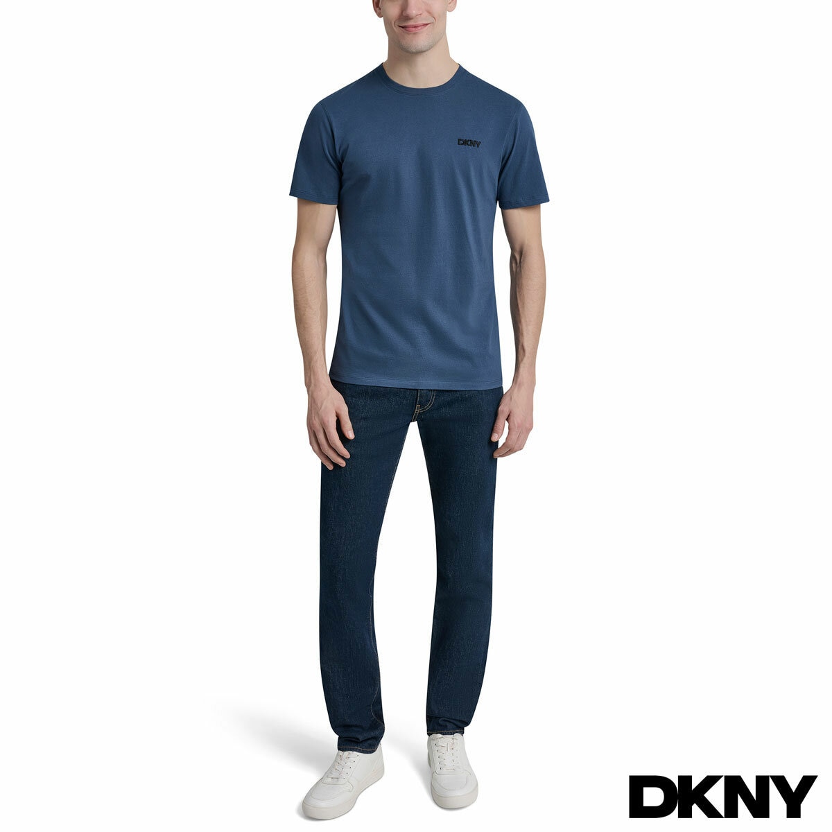 DKNY Men's Logo Tee in Navy