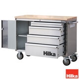 Hilka 48" 4 Drawer Stainless Steel Tool Cabinet